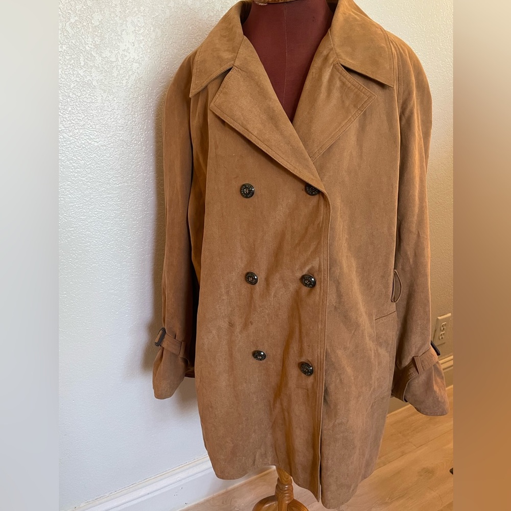 NEW YORK HARBOR FROM ANDREA Trench Coat 16